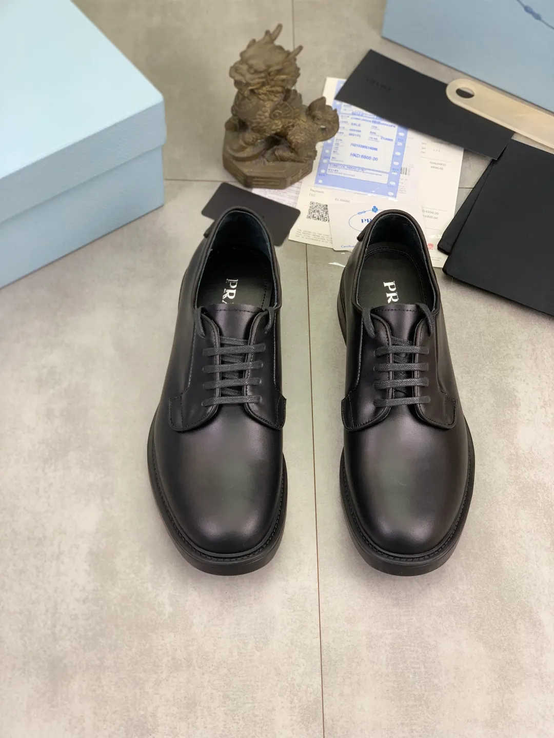 Men's Men's Shoes💰P640💰[New Style] High Quality Water-dyed Niuli 🆘[PRADA] Prada's latest casual business leather shoes for men! Listed simultaneously! The fabric is made of specially imported original calfskin, and the interior is made of imported water-dyed cowhide. It is absolutely luxurious and leads the fashion trend. High-end combination rubber outsole, size: 38-44 (45 and 46 can be customized) 3️⃣ colors available